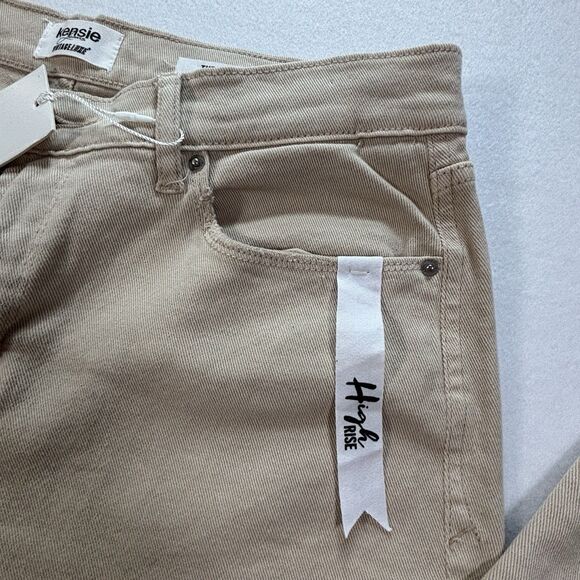 KENZIE Vintage Luxe Jeans THE SLIM Beige Raw Hem - Picture 3 of 11